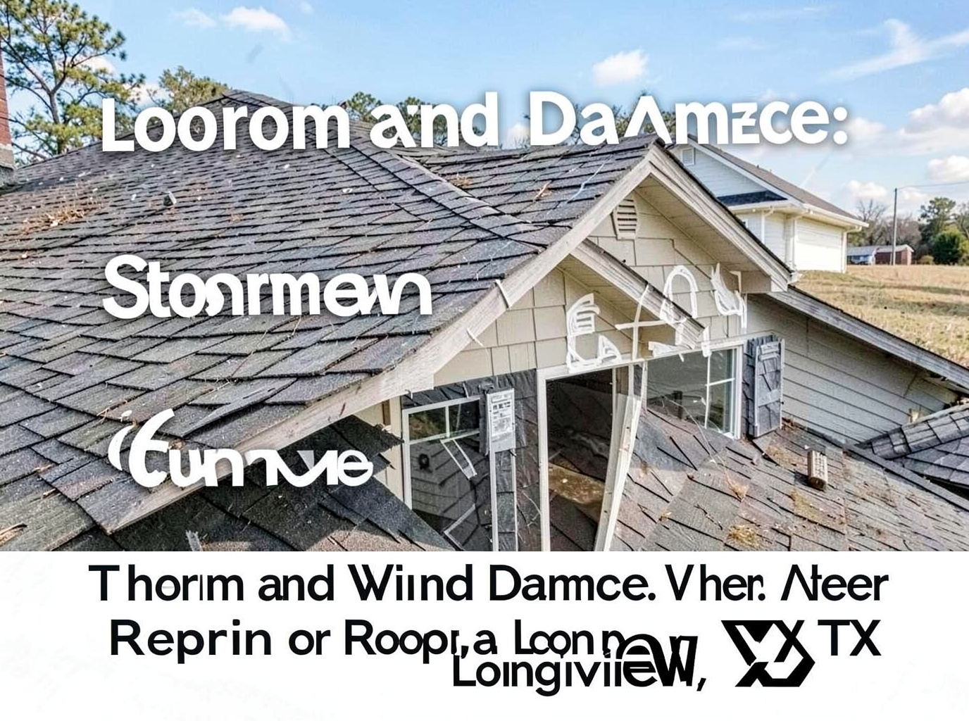 Storm and Wind Damage: When to Repair or Replace a Roof in Longview, TX